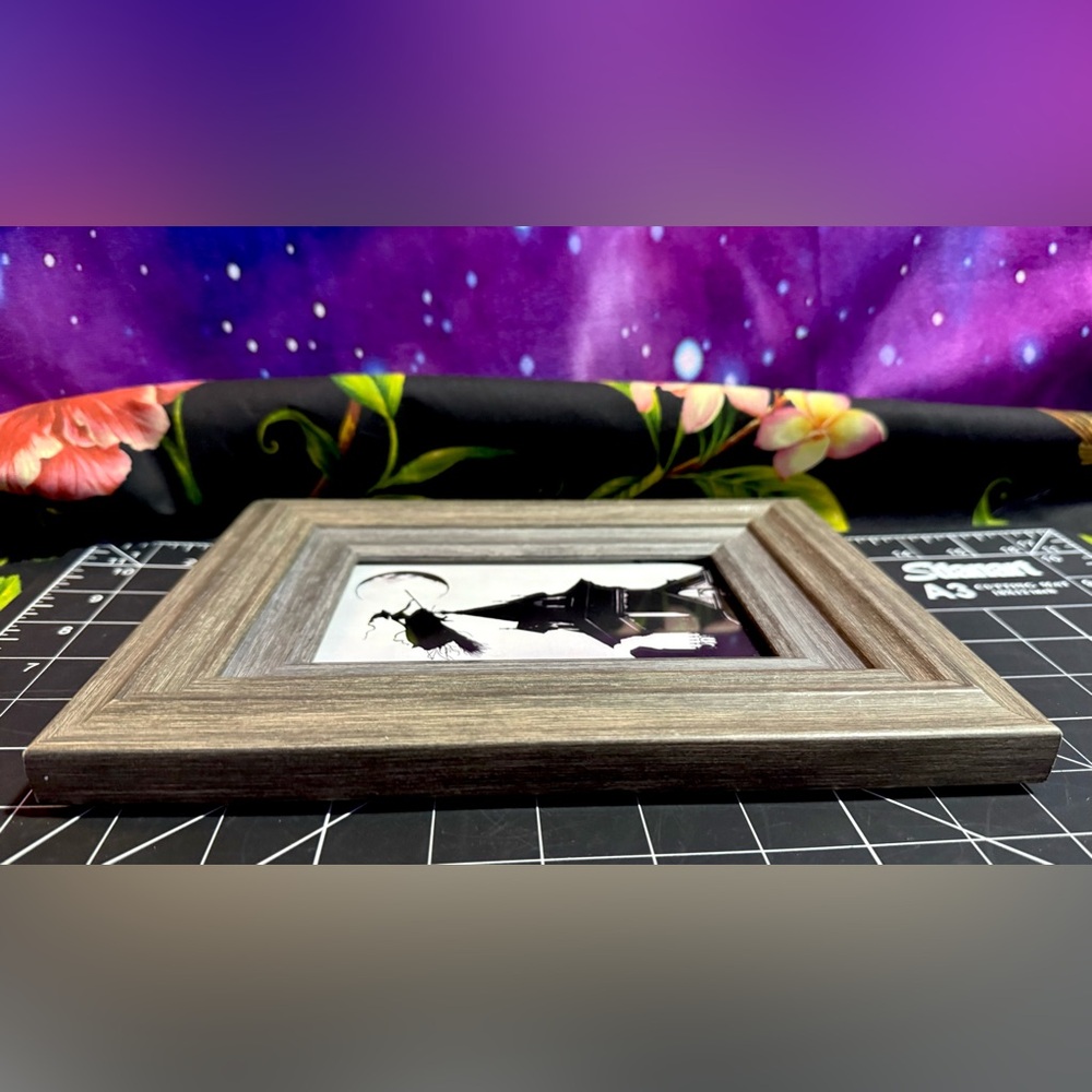 Flying Witch Halloween Wall Art Gothic Moonlit Silhouette Pagan Mythology Magic - Picture 8 of 9